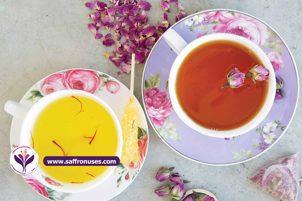 saffron tea drink