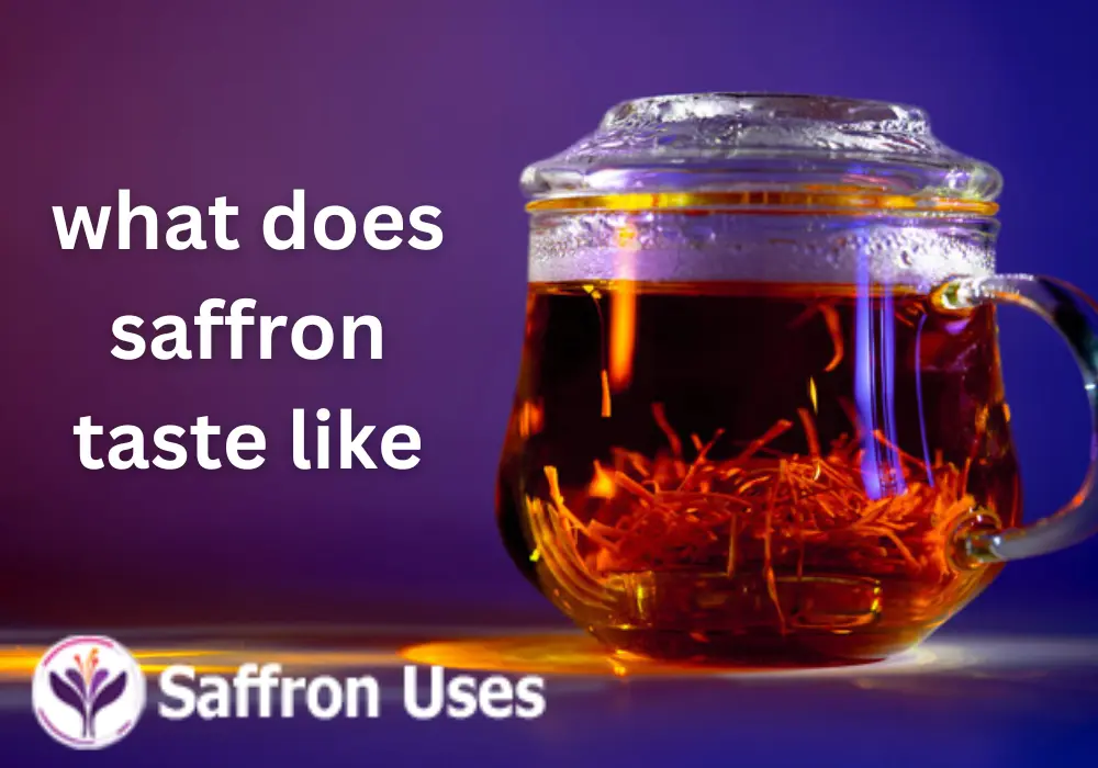 what does saffron taste like