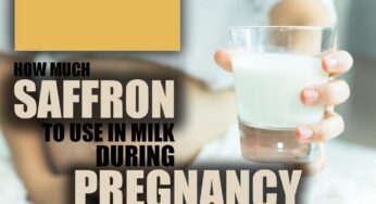 How much saffron to use in milk during pregnancy?