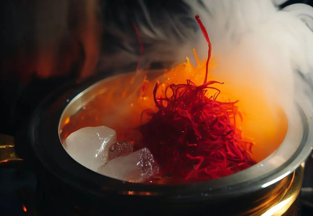 Brewing saffron with ice and boiling water + 4 Methods