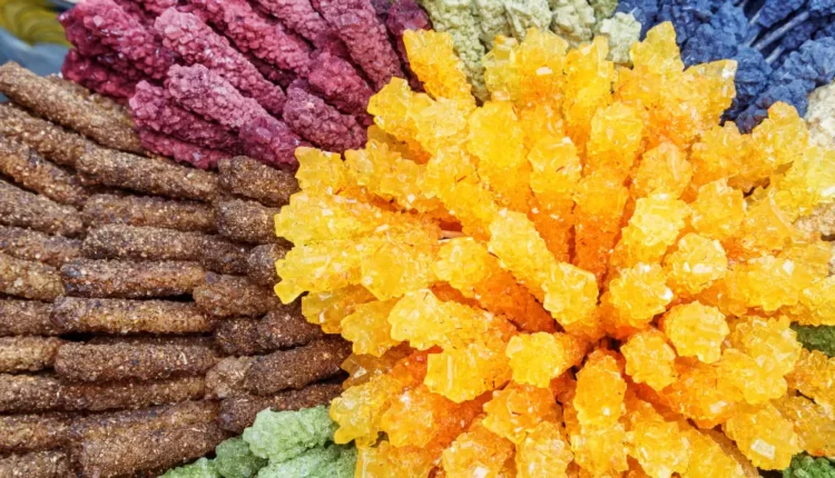 Saffron Rock Candy: A Natural Sweet Treat